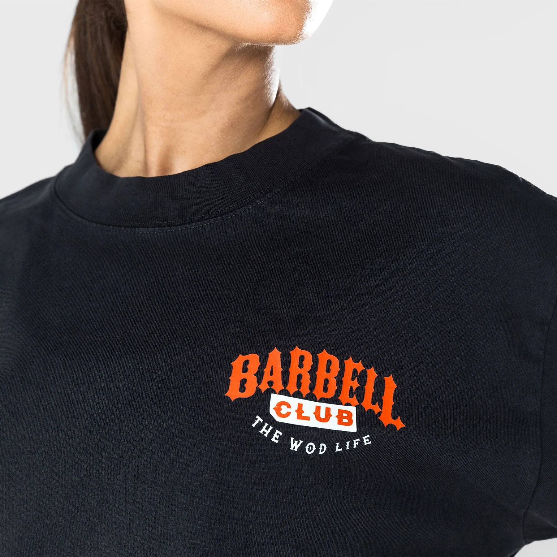 TWL - LIFESTYLE OVERSIZED T-SHIRT  -  BARBELL CLUB - WILDCAT/WASHED BLACK