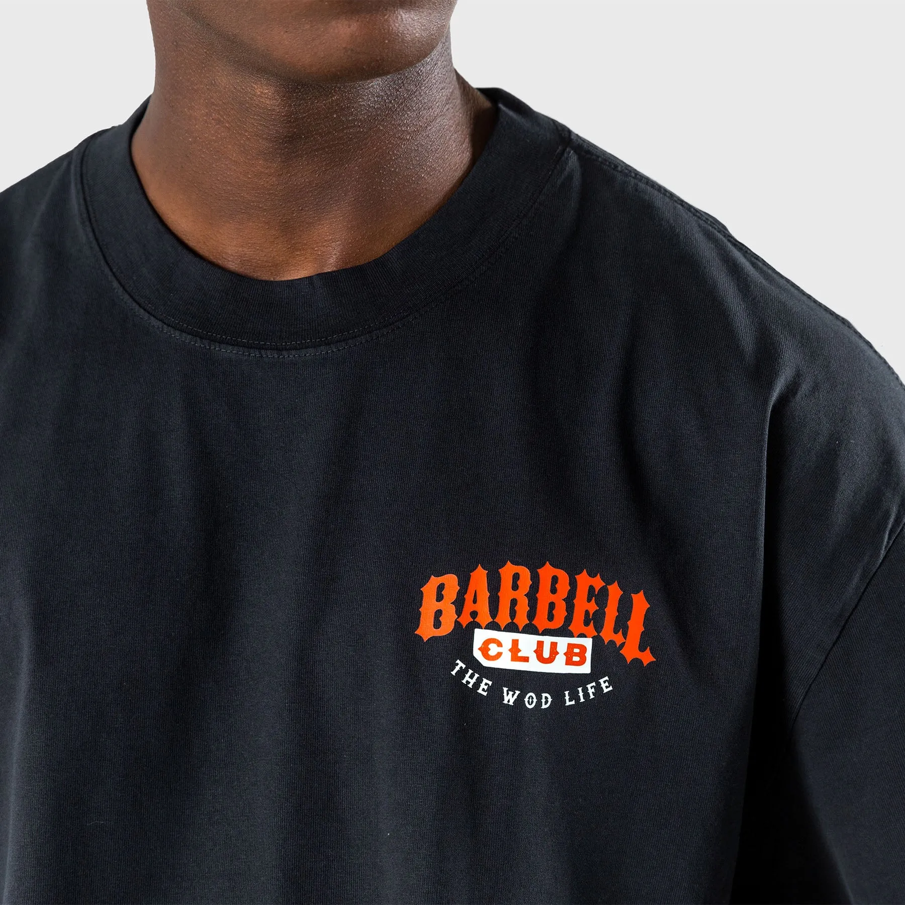 TWL - LIFESTYLE OVERSIZED T-SHIRT  -  BARBELL CLUB - WILDCAT/WASHED BLACK
