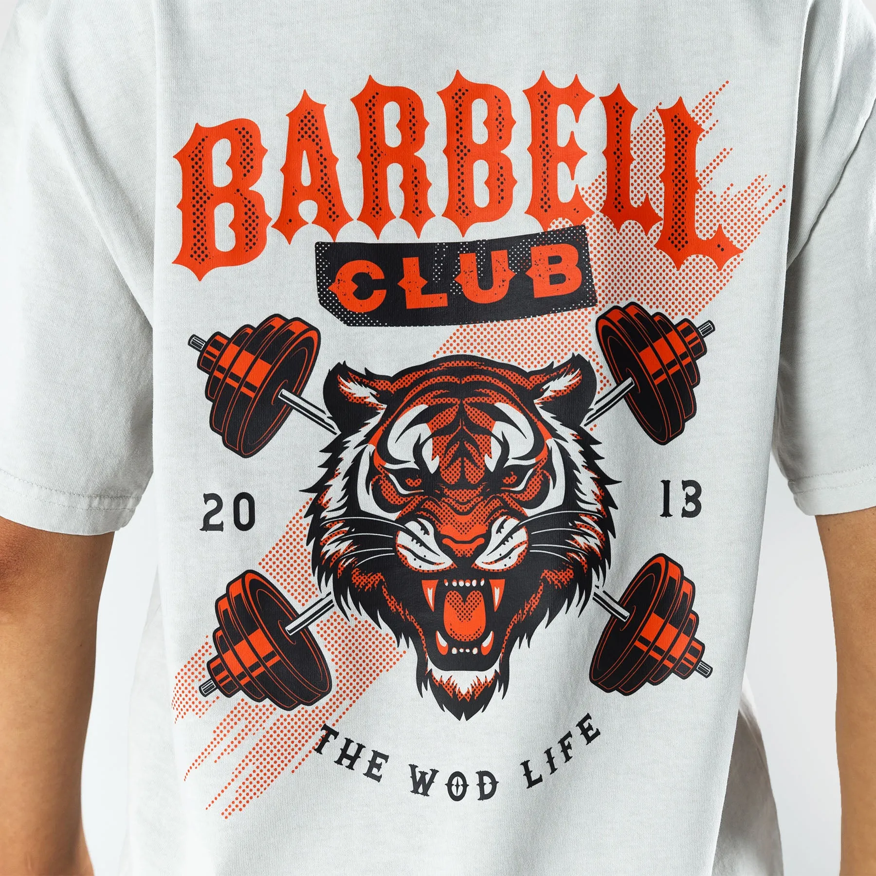 TWL - LIFESTYLE OVERSIZED T-SHIRT  -  BARBELL CLUB - WILDCAT/WASHED CEMENT