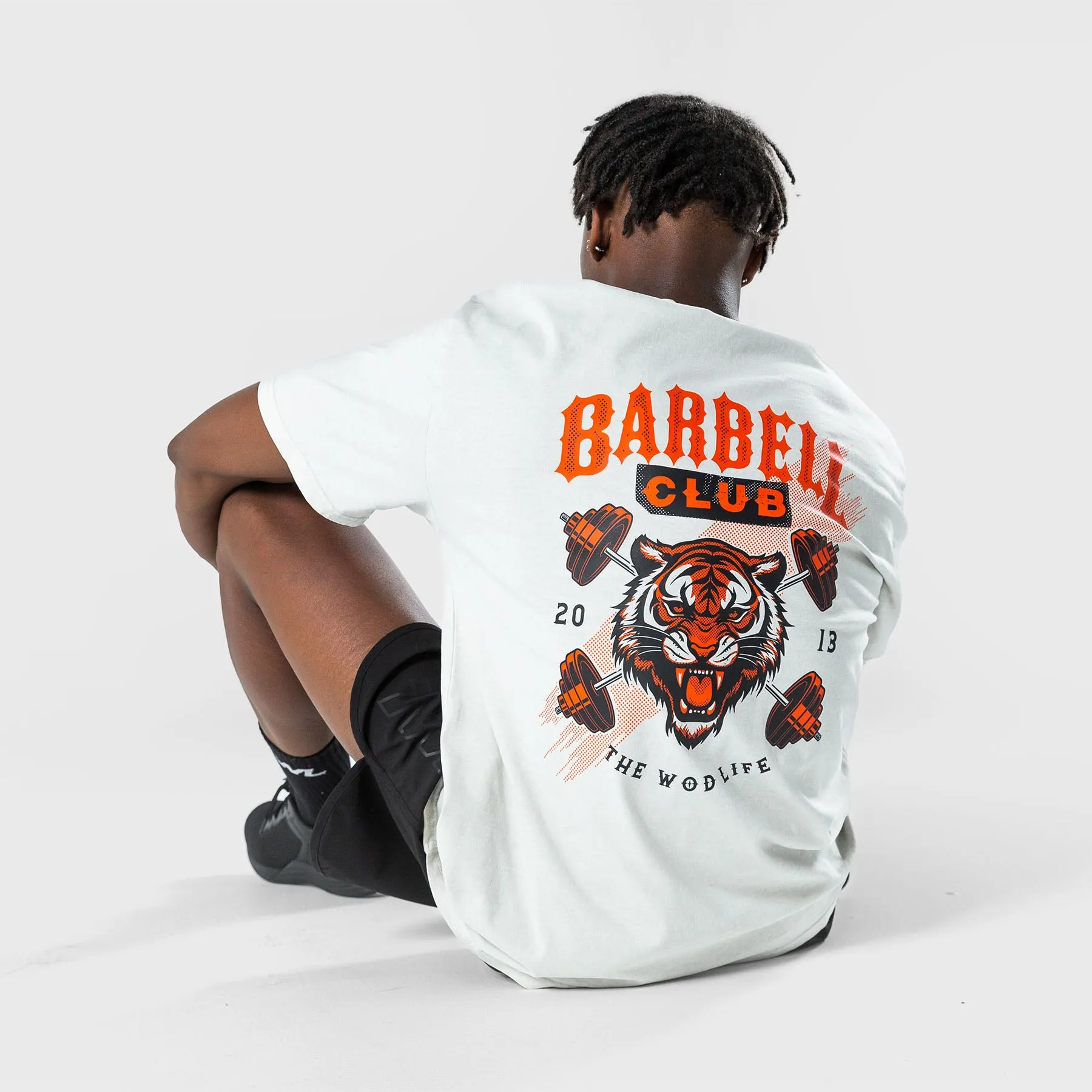 TWL - LIFESTYLE OVERSIZED T-SHIRT  -  BARBELL CLUB - WILDCAT/WASHED CEMENT