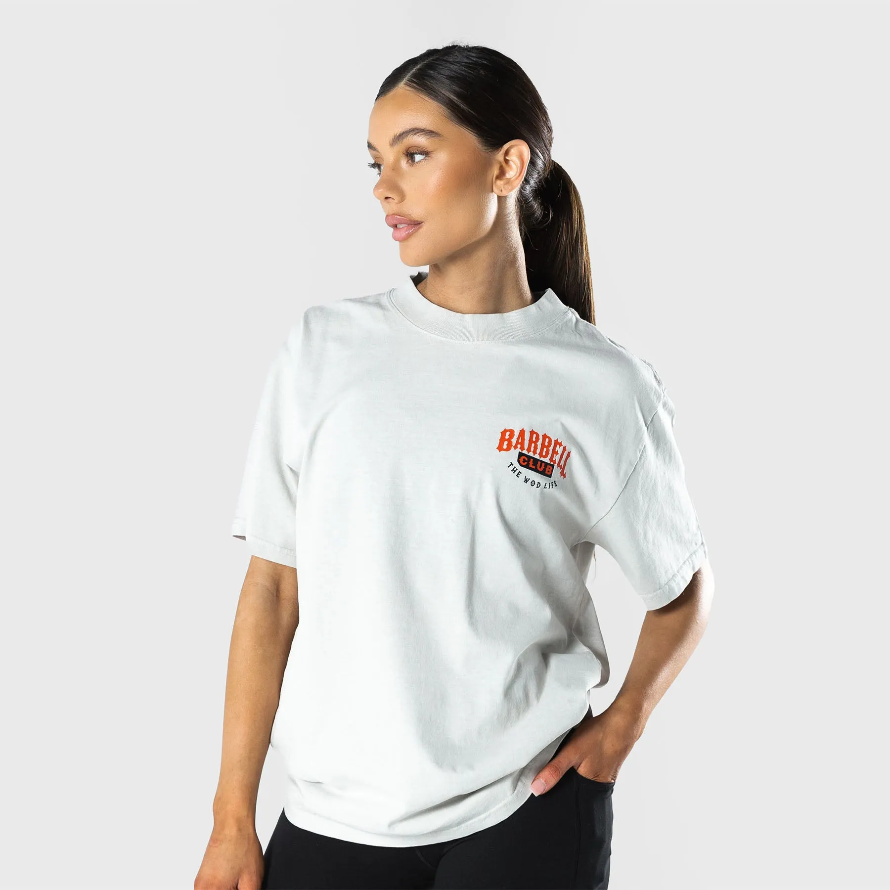 TWL - LIFESTYLE OVERSIZED T-SHIRT  -  BARBELL CLUB - WILDCAT/WASHED CEMENT