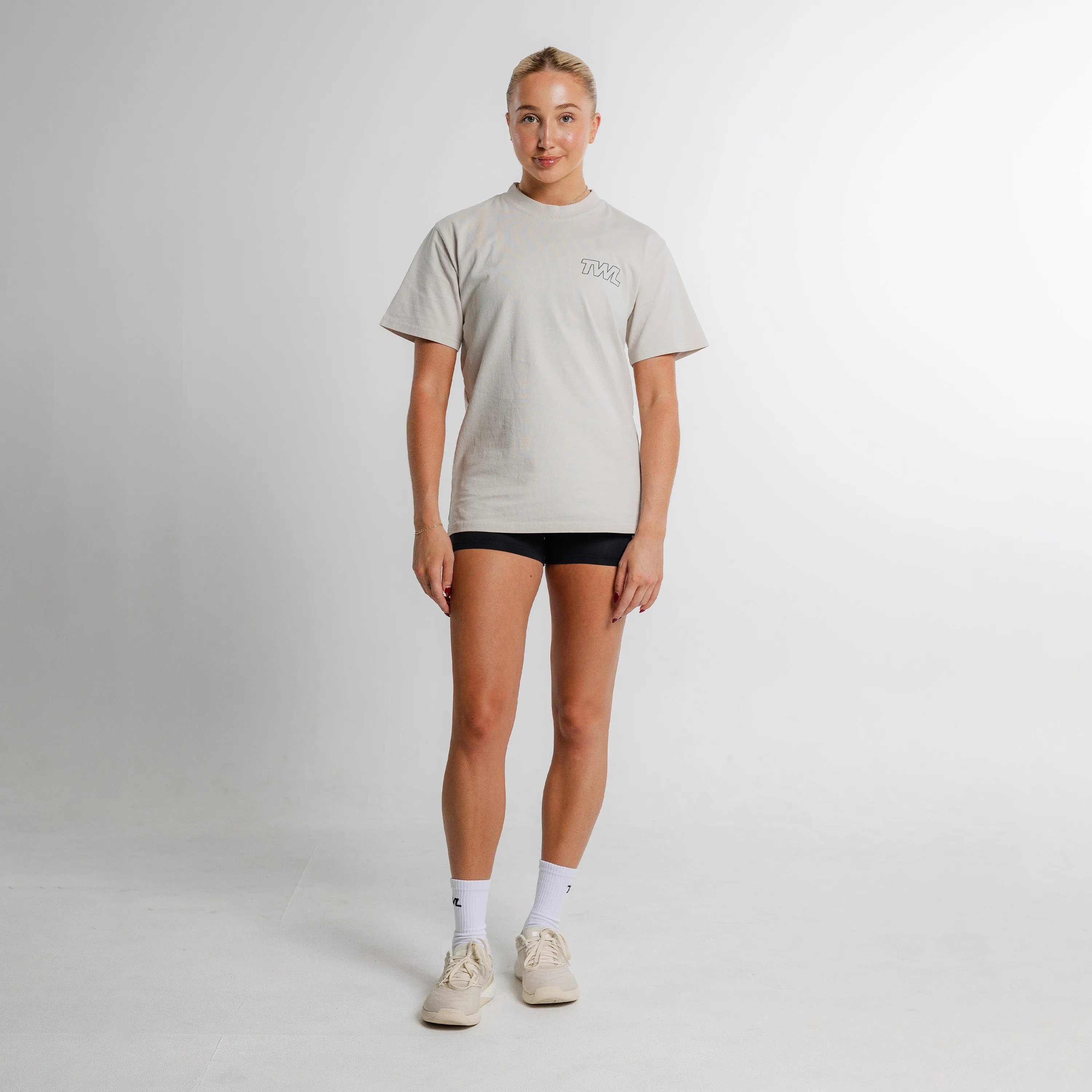 TWL - LIFESTYLE OVERSIZED T-SHIRT - FLEX - FADED WHITE