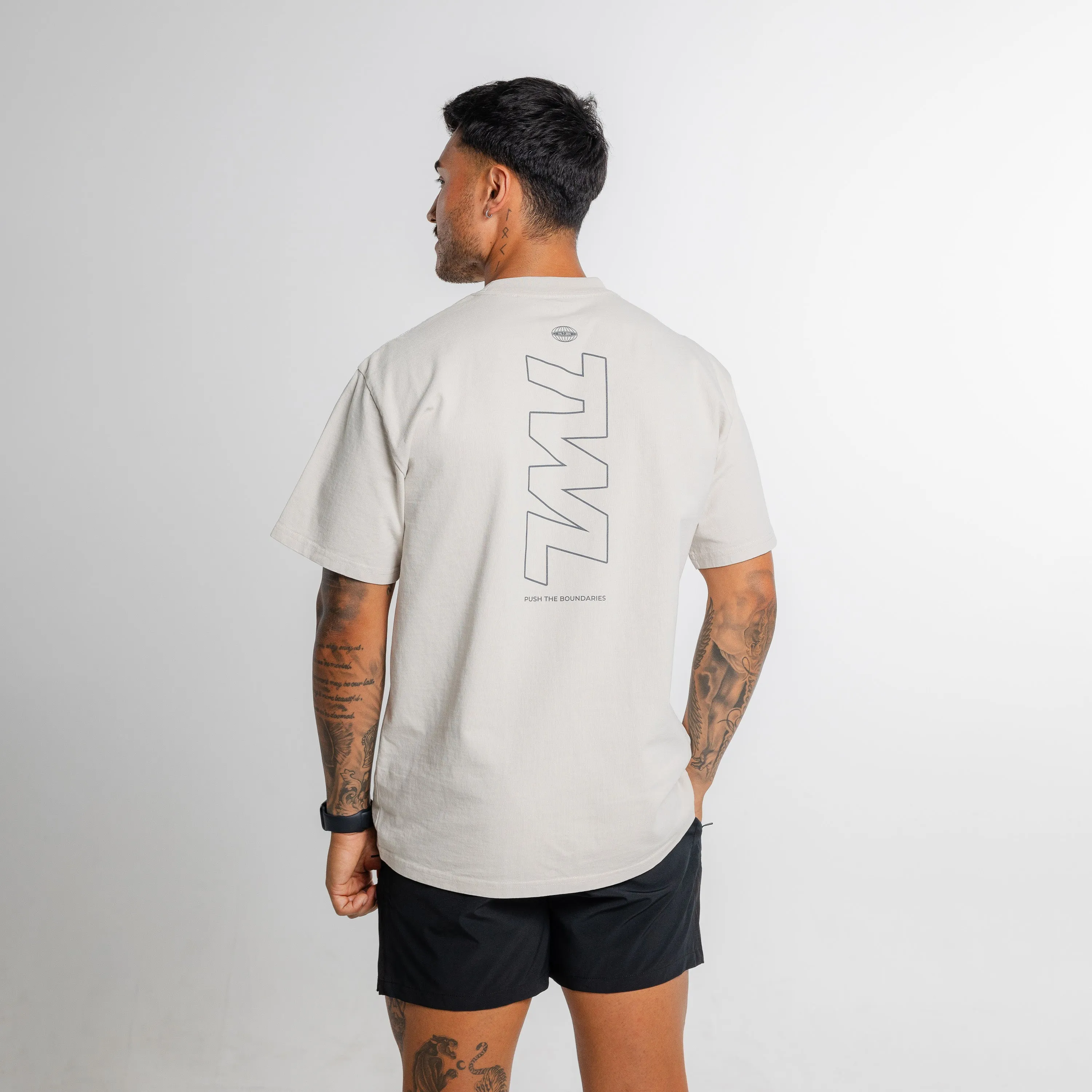 TWL - LIFESTYLE OVERSIZED T-SHIRT - FLEX - FADED WHITE