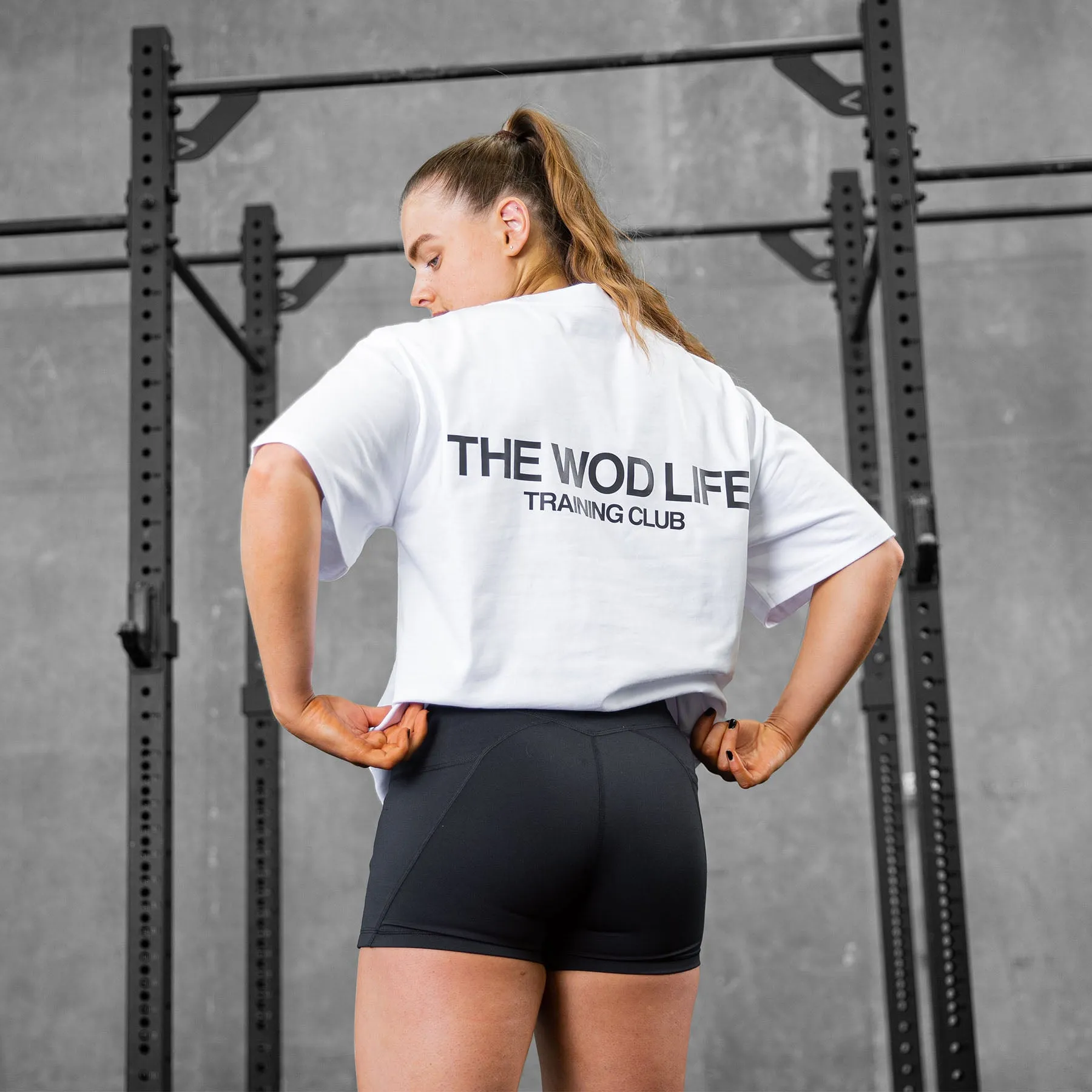 TWL - LIFESTYLE OVERSIZED T-SHIRT - TRAINING CLUB - WHITE/BLACK
