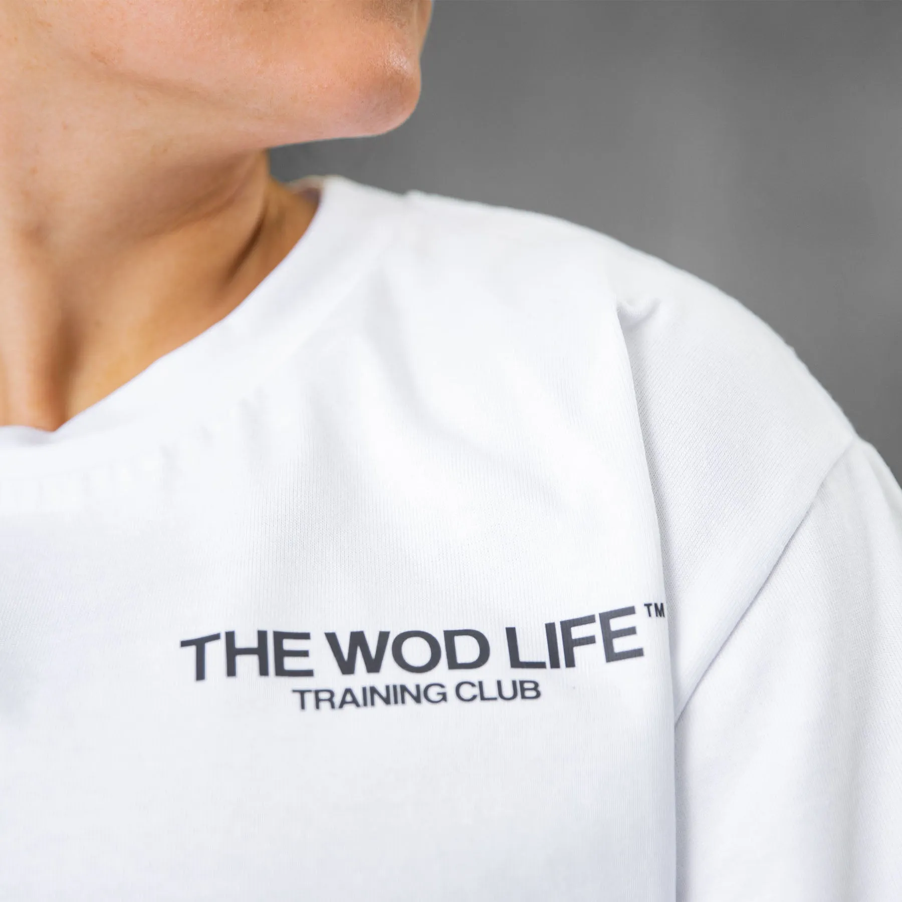 TWL - LIFESTYLE OVERSIZED T-SHIRT - TRAINING CLUB - WHITE/BLACK
