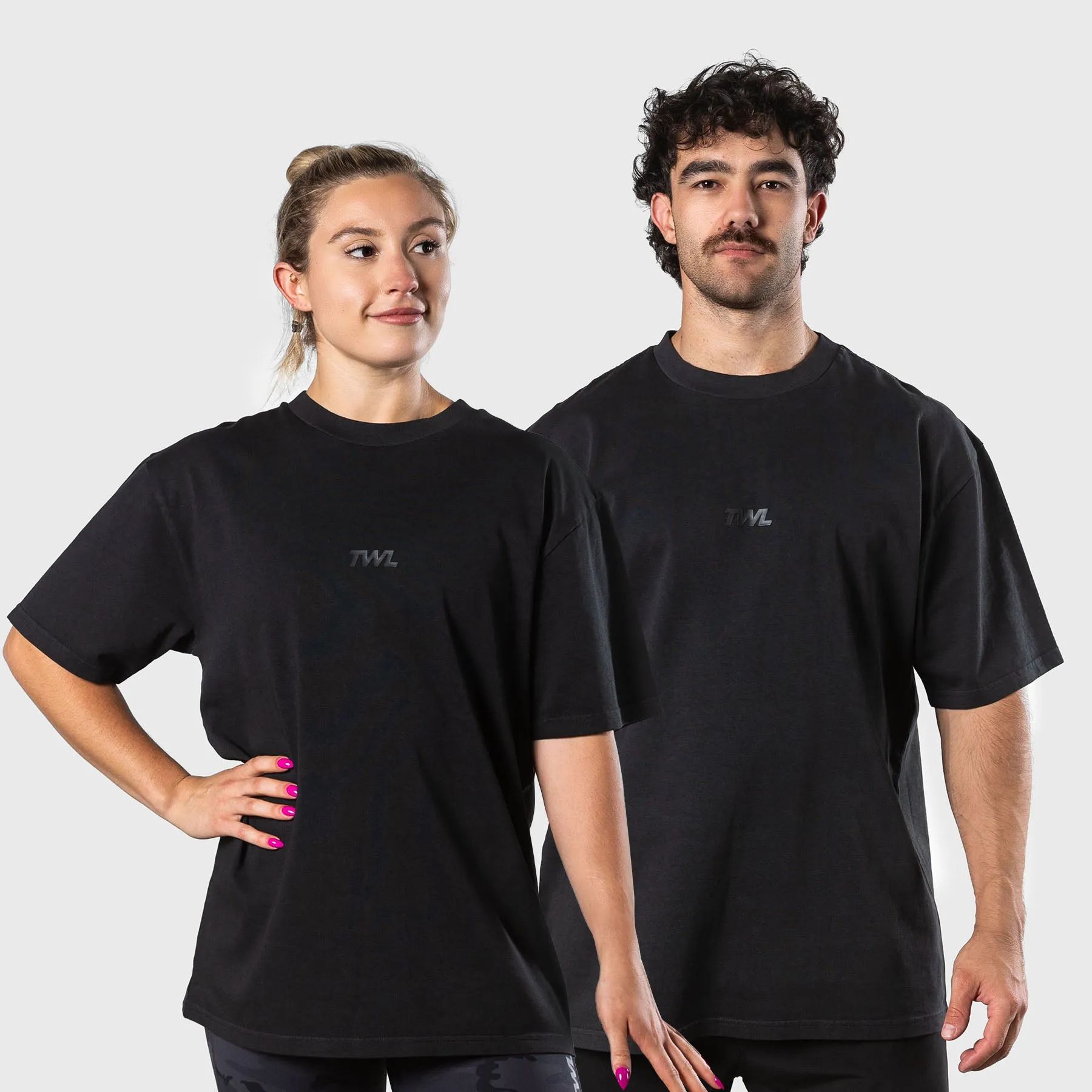 TWL - LIFESTYLE OVERSIZED T-SHIRT - WASHED BLACK