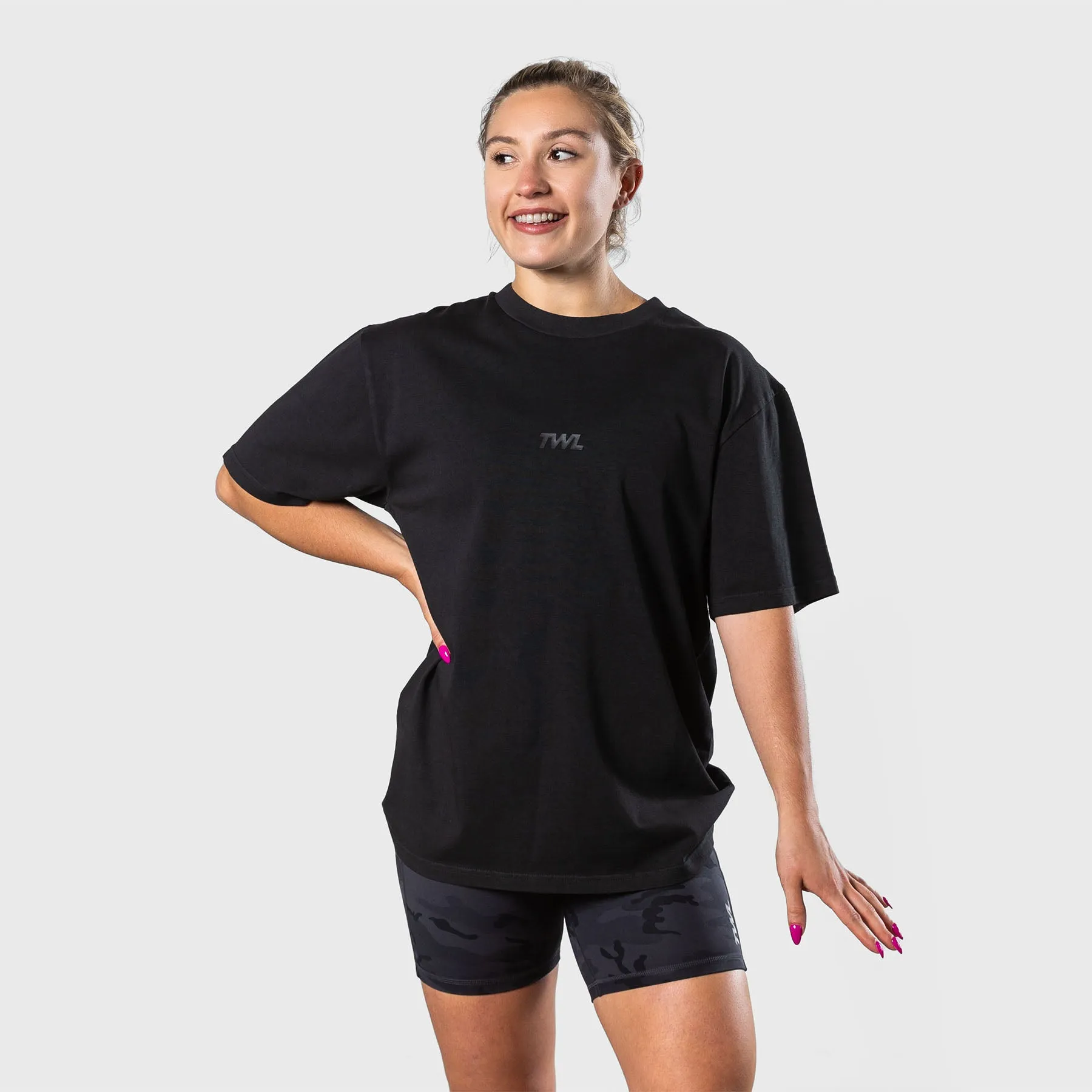 TWL - LIFESTYLE OVERSIZED T-SHIRT - WASHED BLACK