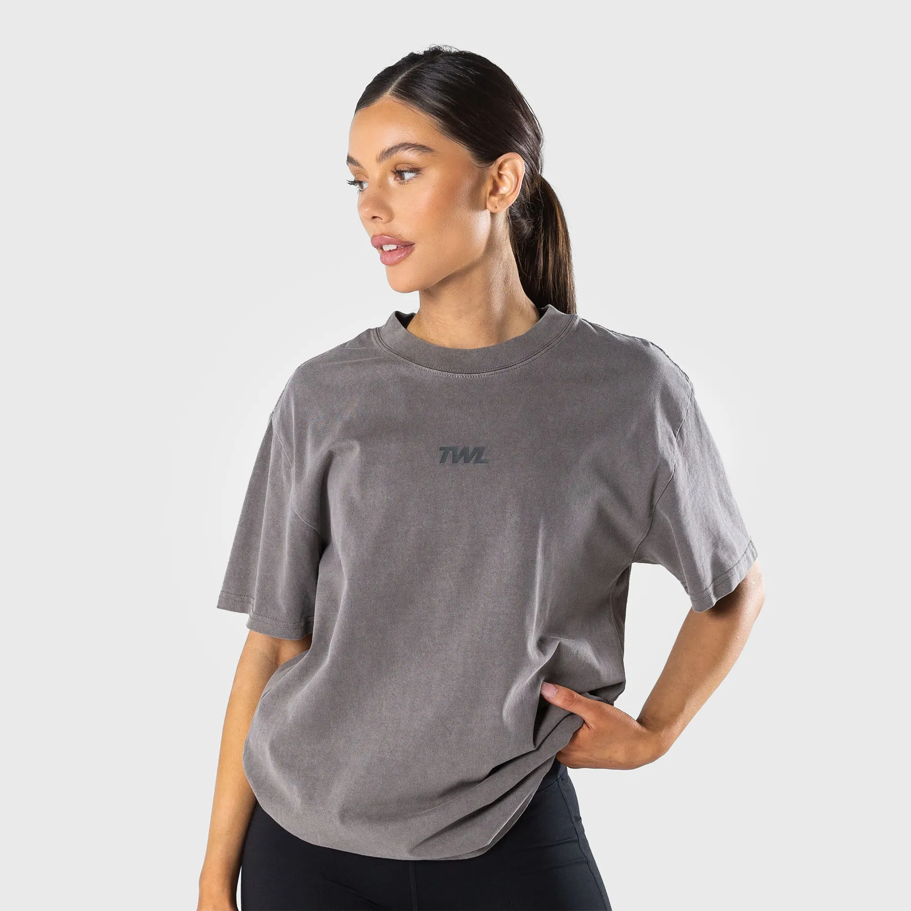 TWL - LIFESTYLE OVERSIZED T-SHIRT - WASHED GREY