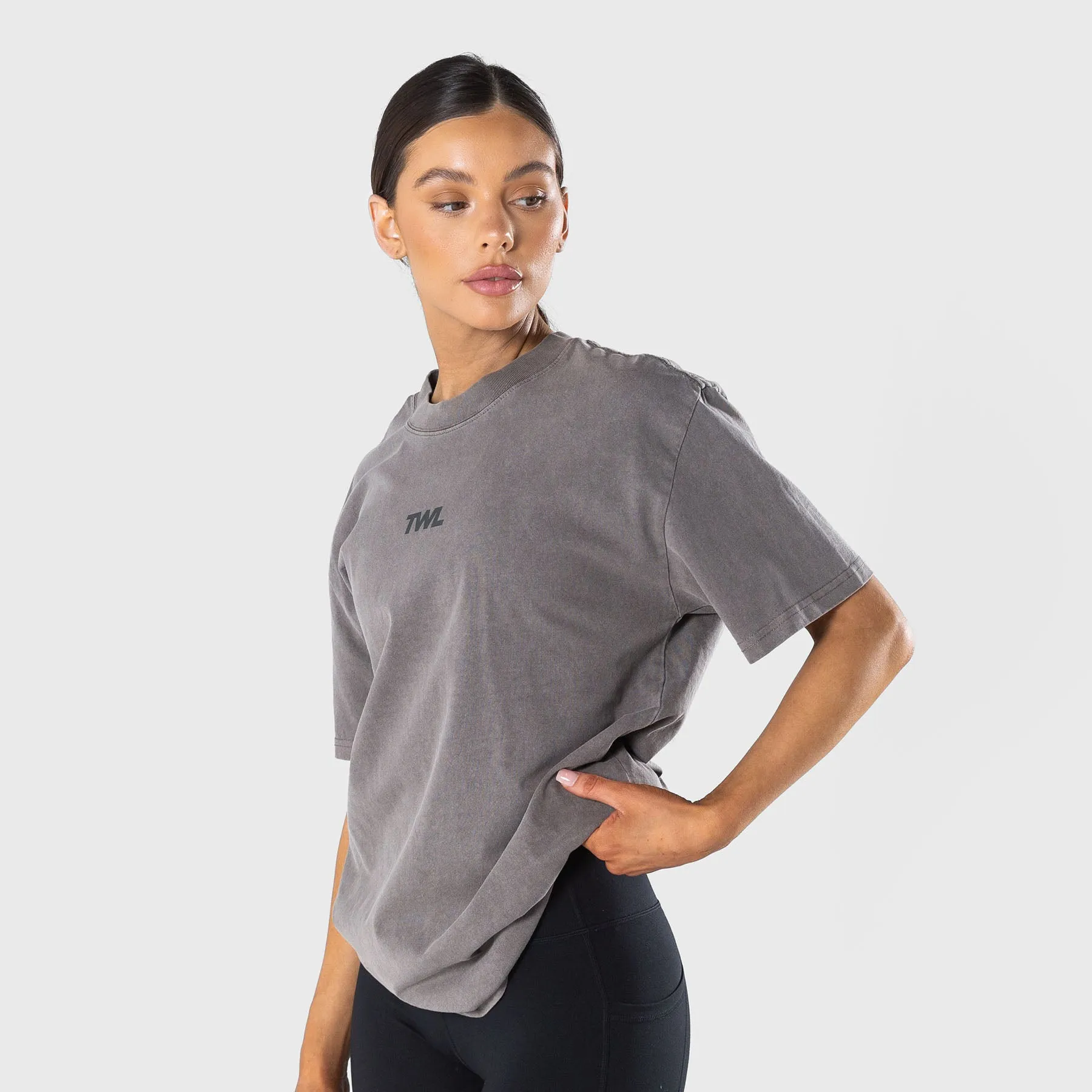 TWL - LIFESTYLE OVERSIZED T-SHIRT - WASHED GREY