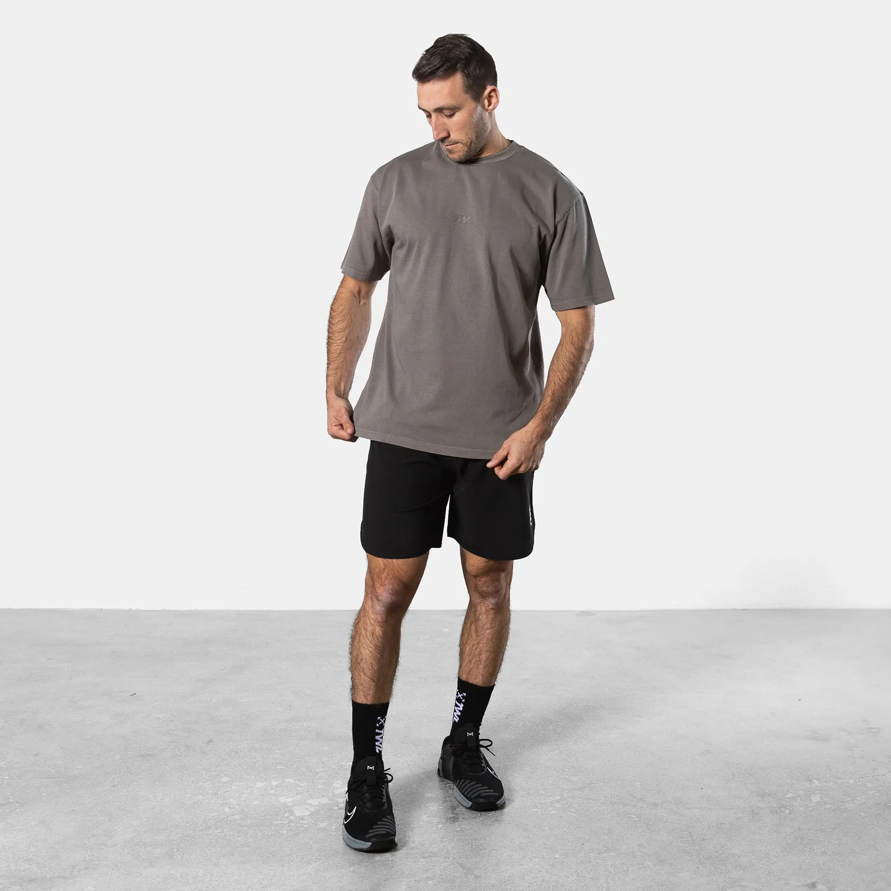 TWL - LIFESTYLE OVERSIZED T-SHIRT - WASHED GREY