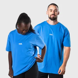 TWL - OVERSIZED T-SHIRT - COBALT/WHITE