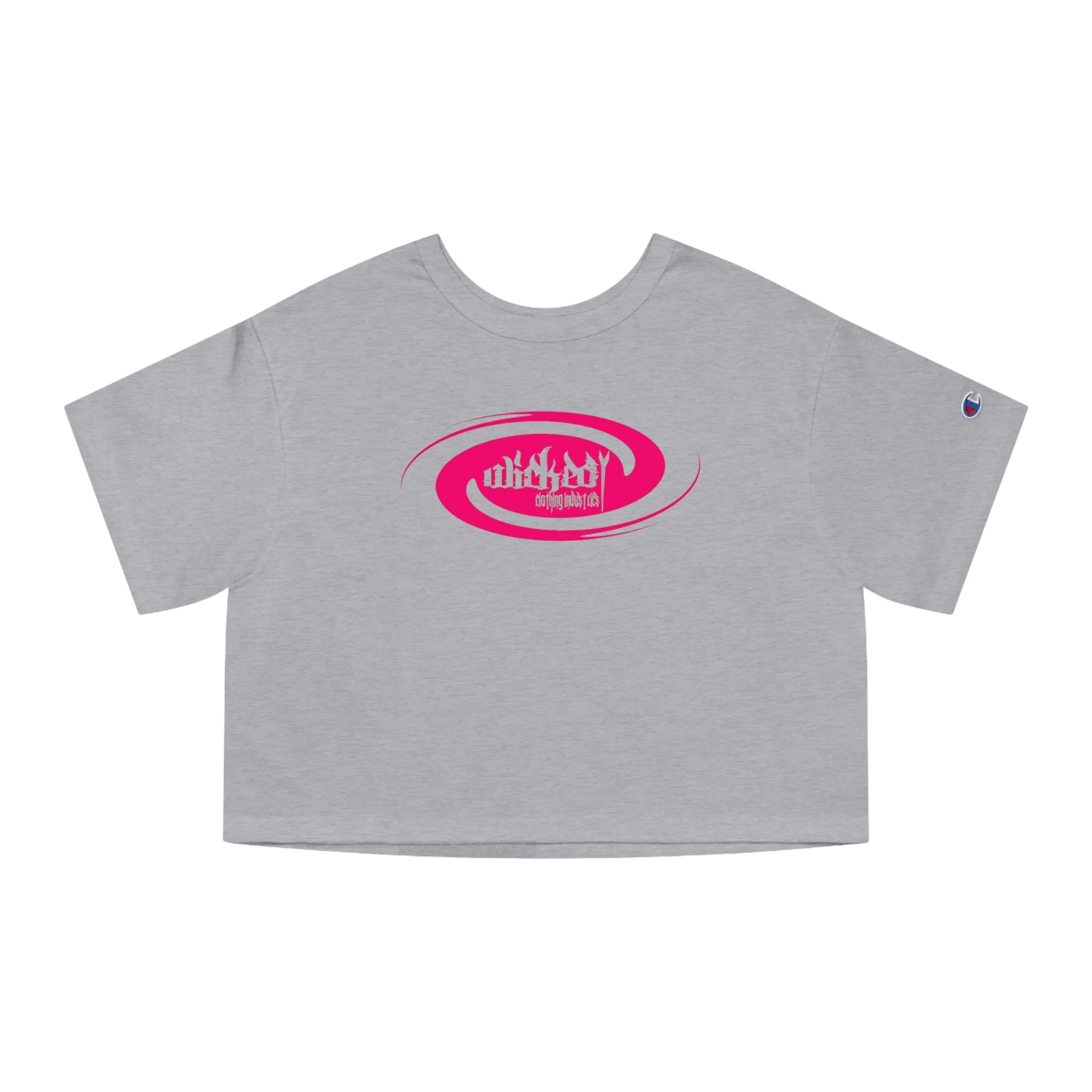 Wicked Storm/ Hot Pink/ Cropped T-Shirt