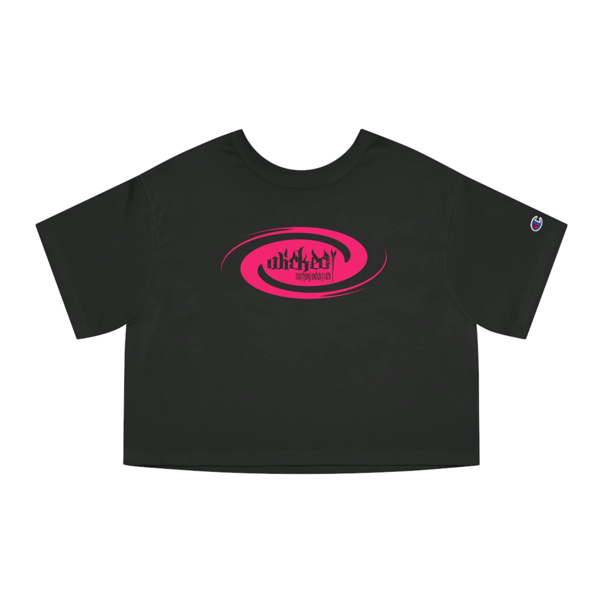 Wicked Storm/ Hot Pink/ Cropped T-Shirt