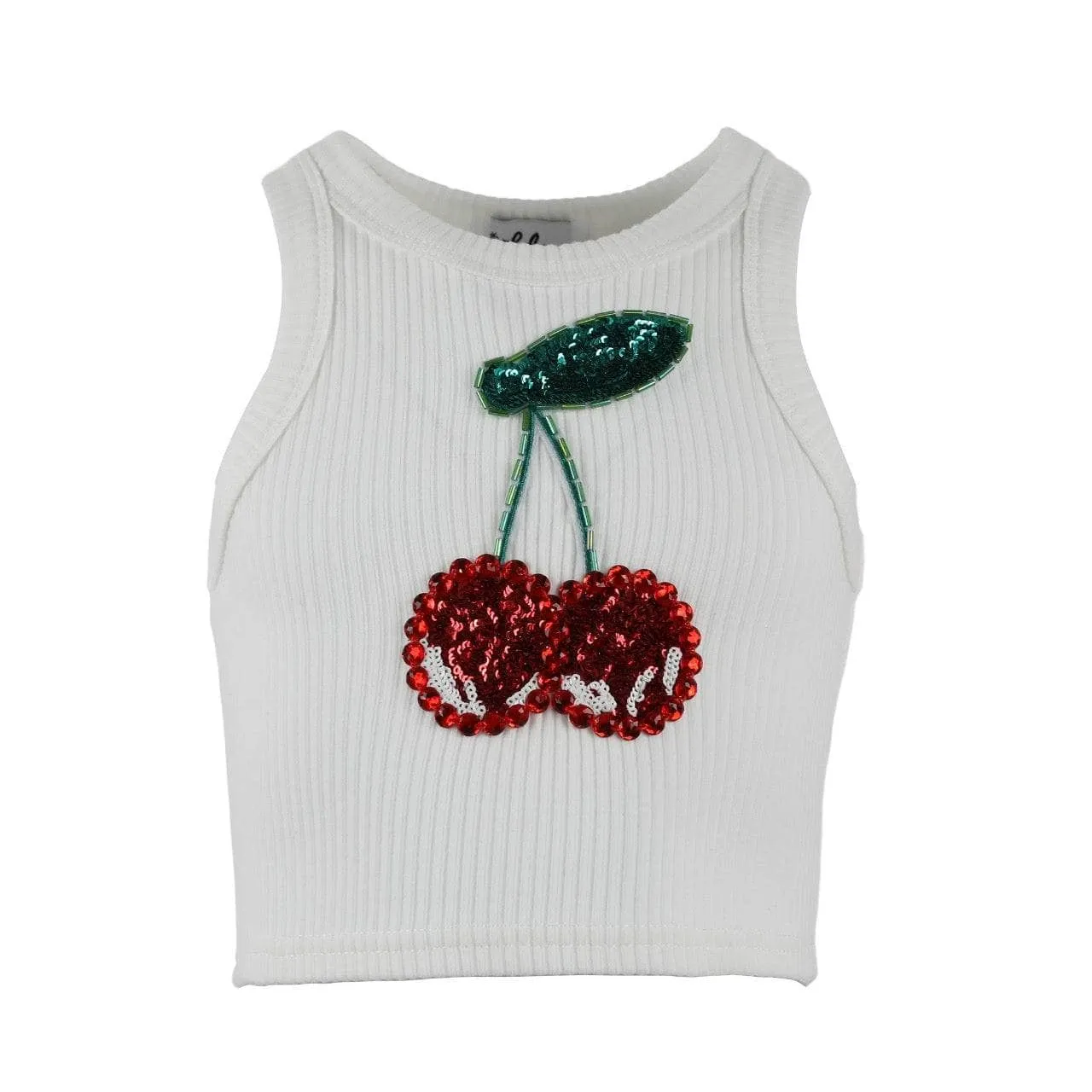 Women's Beaded Gem Cherry Tank