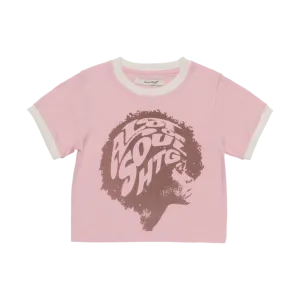 Womens Honor The Gift C-Fall A Lot Of Soul Ringer T-Shirt 'Pink'
