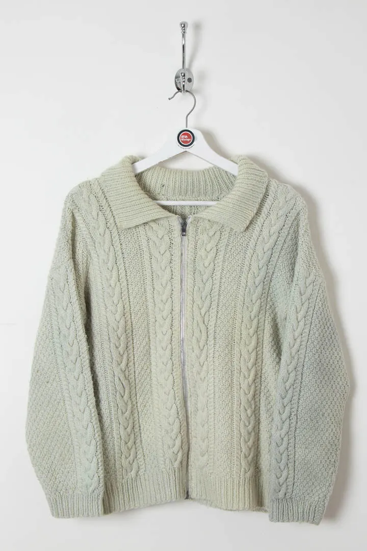 Women's Knitted Zip Up Cardigan (M)