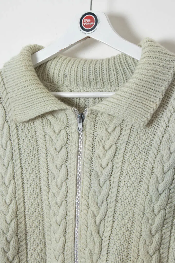 Women's Knitted Zip Up Cardigan (M)