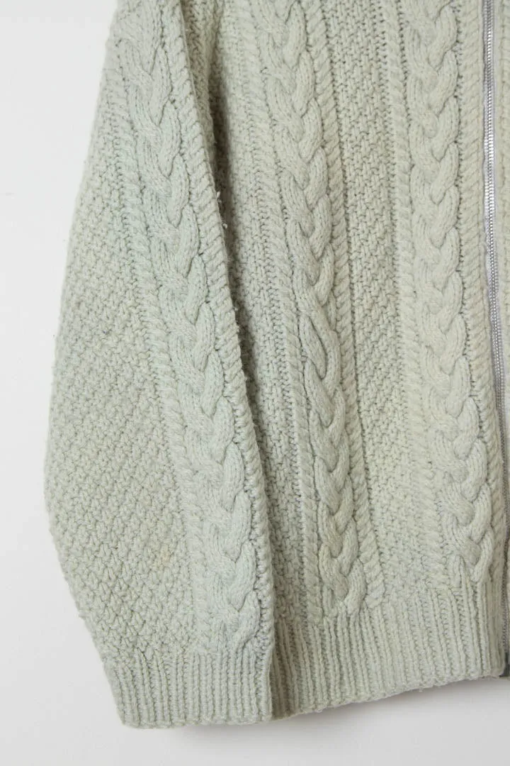 Women's Knitted Zip Up Cardigan (M)