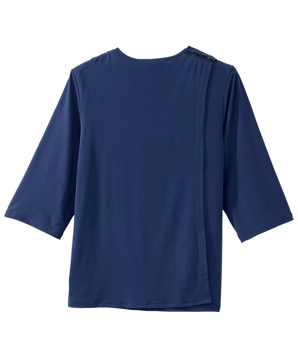 Women's Open Back Shirred Top