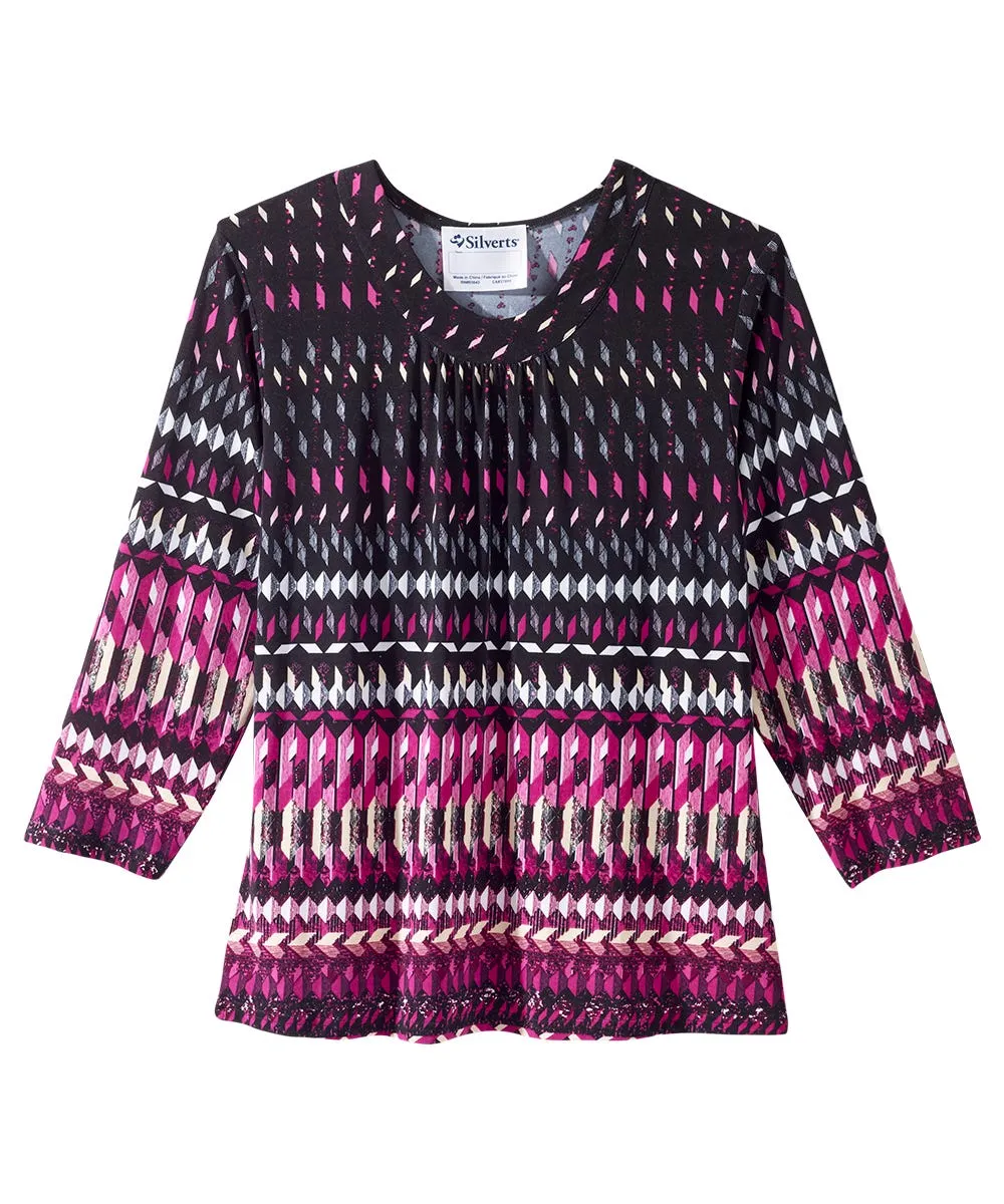 Women's Open Back Shirred Top
