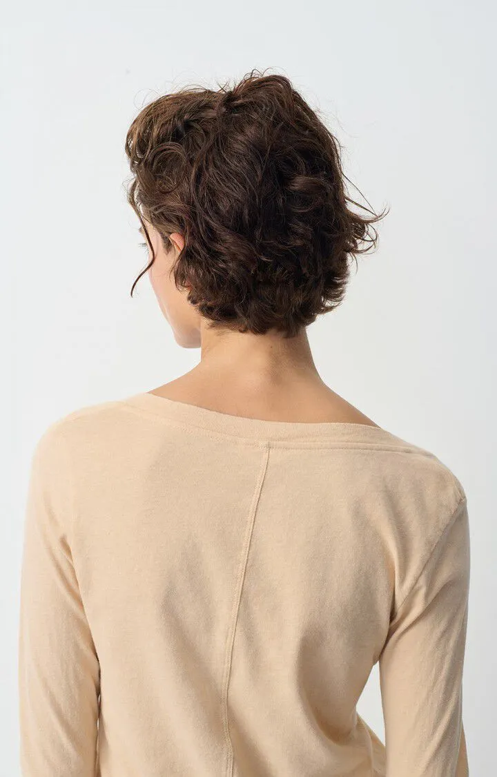 WOMEN'S T-SHIRT LS GAMIPY - SAND