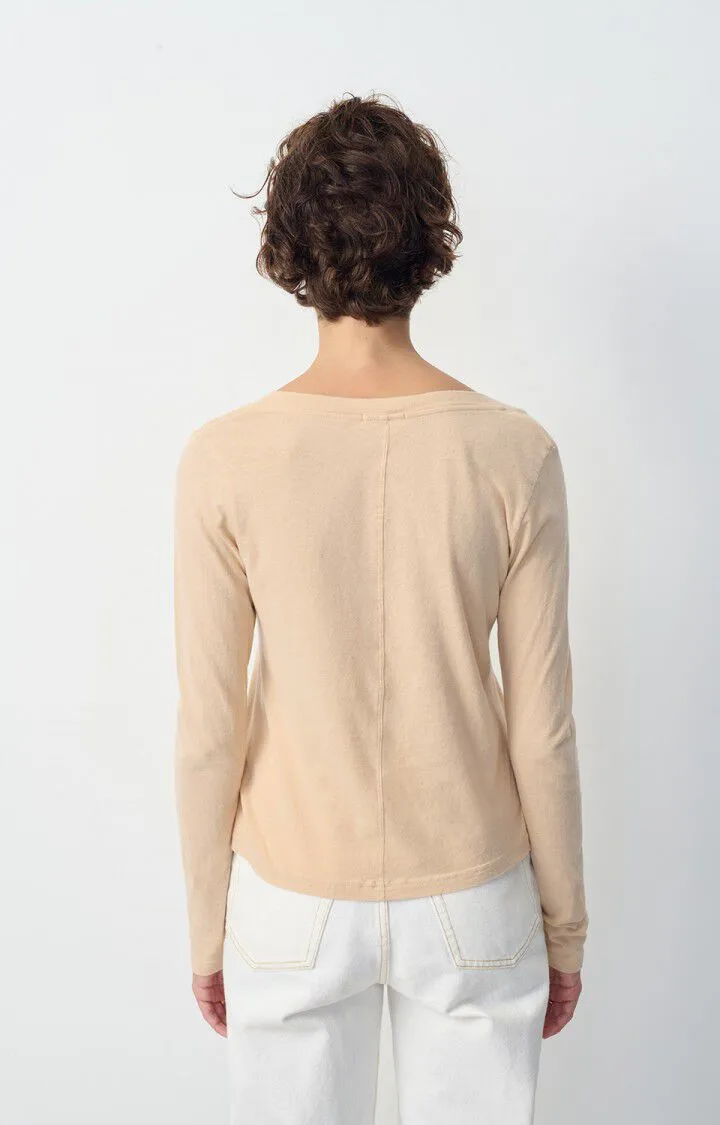 WOMEN'S T-SHIRT LS GAMIPY - SAND