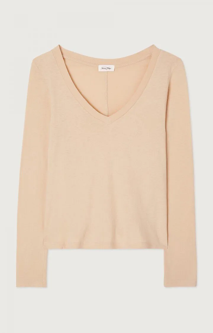 WOMEN'S T-SHIRT LS GAMIPY - SAND